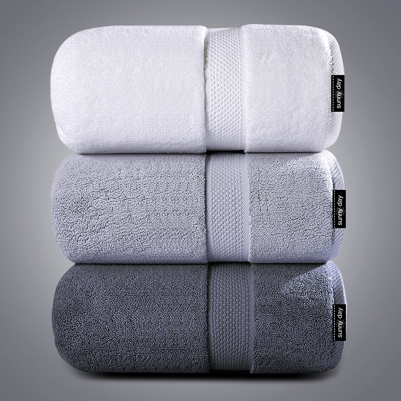 800g抗菌全棉加大号加厚浴巾成人纯棉成人强吸水柔软不掉毛裹巾