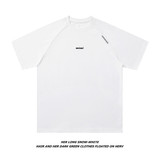 白底T6073-P4281%棉19%锦纶夏季简约刺绣短袖T恤半袖打底T恤，男装T恤，电商C309A
