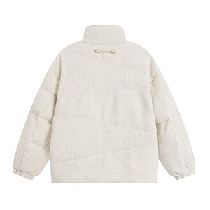 YR919-P160男士冬季基础立领纯色羽绒衣百搭日系白鸭绒羽绒服外套图片