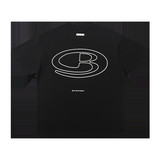 T7777-P45白底平铺夏装宽松短袖T恤美式发泡印花半袖体恤，男装T恤，电商C309A