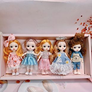 女孩芭公主娃娃套盒儿童玩具套装 生日礼物过家家六一公主礼品礼盒