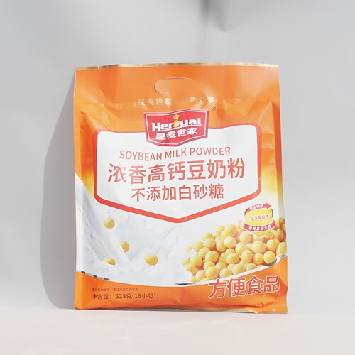 皇麦世家无添加白砂糖高钙豆奶粉18小包528克