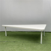 时尚 简约三角形吧台定制树脂玻璃钢雕塑办公室茶水间休息室异形台