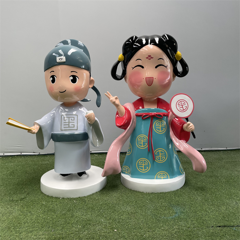 仿真古代女孩男孩人物造型定制