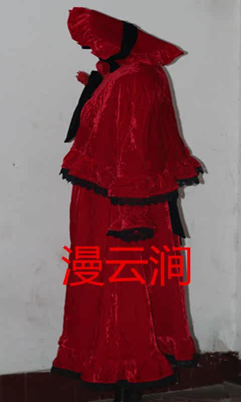 漫云涧动漫蔷薇少女真红复古洋装Cosplay女装/