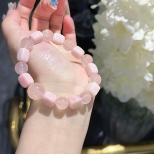 粉水晶粉澳宝手链