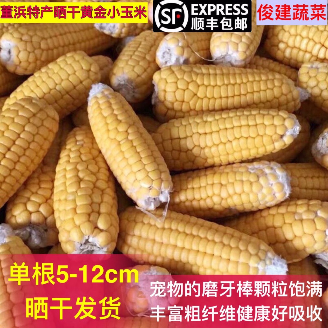 顺丰迷你玉米磨牙棒仓鼠最爱迷你晒干玉米棒农家自种小玉米零食