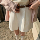 新款 通勤百搭裤 白色短裤 裤 子 女宽松显瘦休闲阔腿西装 2026夏季
