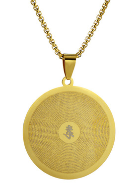 楞严咒吊坠文殊菩萨黄财绿度母图案支持定图钛钢吊坠饰品挂件