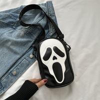 A niche, unique, ghost and funny bag, a cute crossbody bag for girls, an original Korean style, fashionable and trendy cartoon phone case on Instagram thumbnail 2