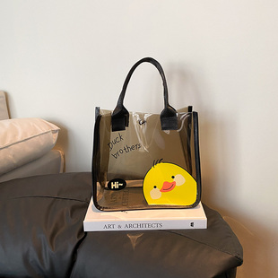 2025新款卡通可爱防水手提化妆包洗漱包健身瑜伽袋上班手拎通勤包