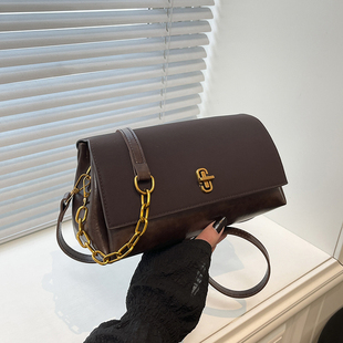 高级感麂皮腋下包包女2025新款 斜挎包 百搭轻奢腋下单肩包复古时尚