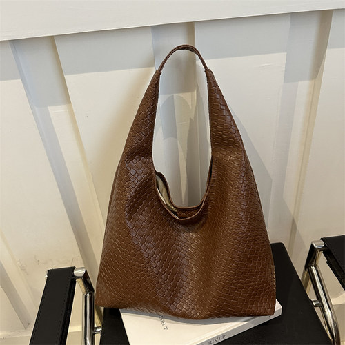 简约编织设计托特腋下单肩包