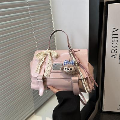 百搭时尚可双肩上班洋气斜挎包