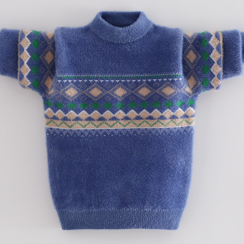 男童毛衣水貂绒加厚秋冬装2025新款儿童圆领套头线衣中大童针织衫,童装/婴儿装/亲子装,毛衣/针织衫,淘宝优惠券,粉丝福利购,淘宝优惠卷