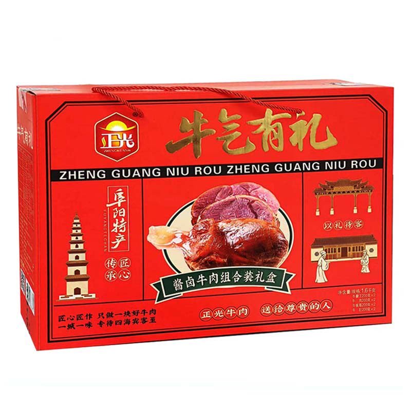 馈赠佳礼品正光牛腱王黄牛肉牛板筋牛肚安徽阜阳土特产组合装卤肉