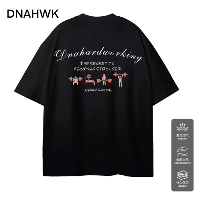 DNAHWK运动健身休闲短袖男士T恤