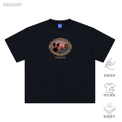 DNAHWK短袖美式休闲纯棉百搭T恤
