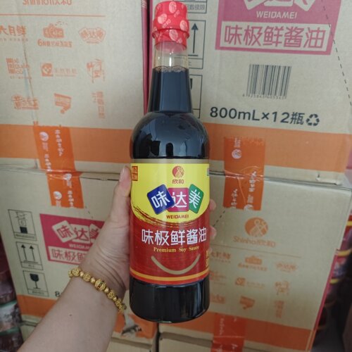 欣和味达美酱油味极鲜800ml 黄豆酿造家用小瓶装正品生抽酱油