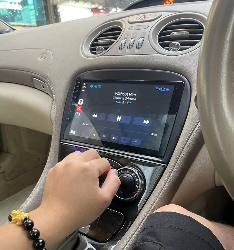 9寸2004-11款适用于奔驰SL350 SL500 R230 SL63安卓车载大屏导航