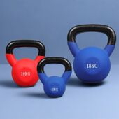 恒达竞技浸塑壶铃女家用练臀深蹲纯铁哑铃男士 健身器材运动提壶