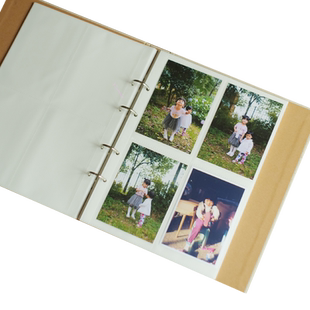 纯色5寸插袋式文艺相册本 竖版插页活页影集 家庭纪念册宝宝成长