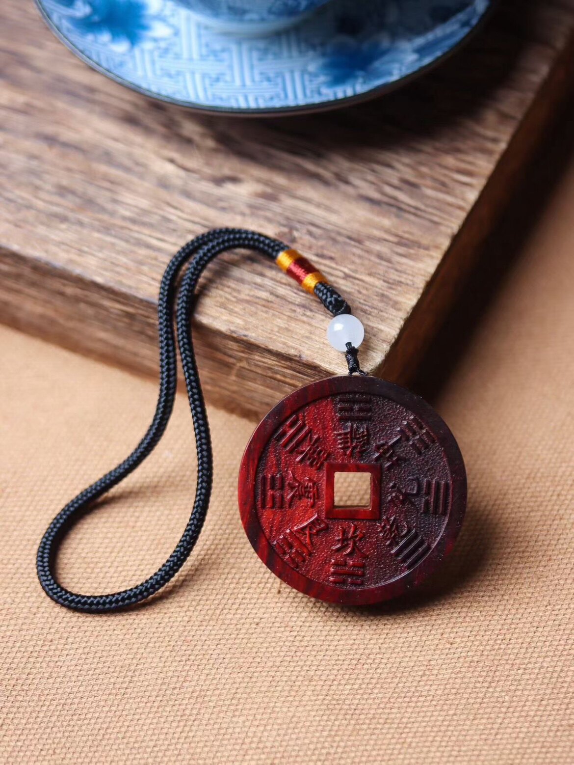 山鬼牌 5.0/5.0/1.0cm 印度小叶紫檀老料雕工精细细节雕刻到位