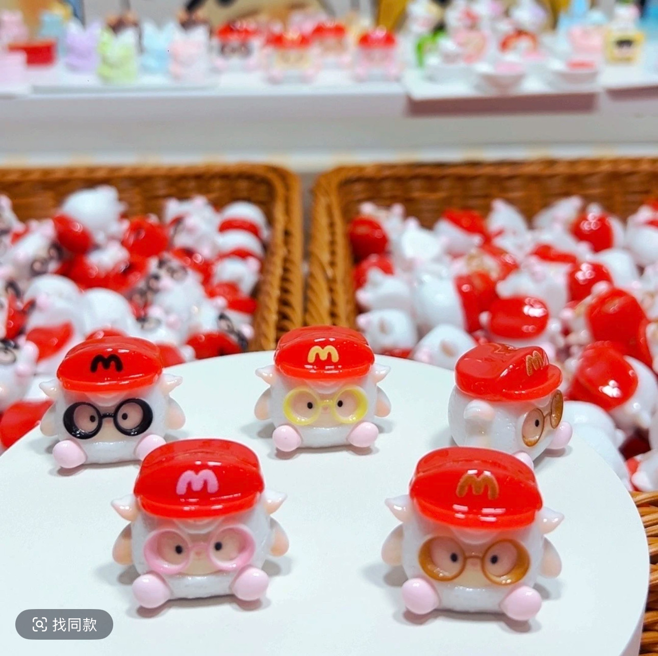 定制卡通立体麦当当dongdong羊手工diy装饰品钥匙扣树脂配件摆件