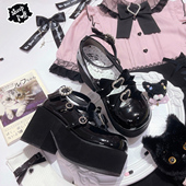 甜心蕾蕾 现货 绵羊泡芙原创日系甜酷厚底松糕女鞋