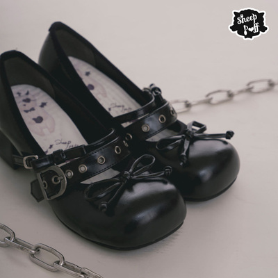 【现货】甜心特工 绵羊泡芙Lolita甜酷辣妹单鞋双扣lo鞋低跟