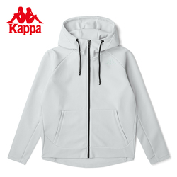 Kappa卡帕针织开身帽衫2022新款男运动卫衣休闲长袖开衫帽衫外套
