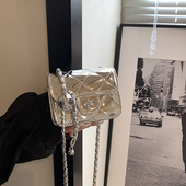 儿童包包韩版 洋气女童镭射亮面斜挎包美爆公主配饰包迷你小方包潮