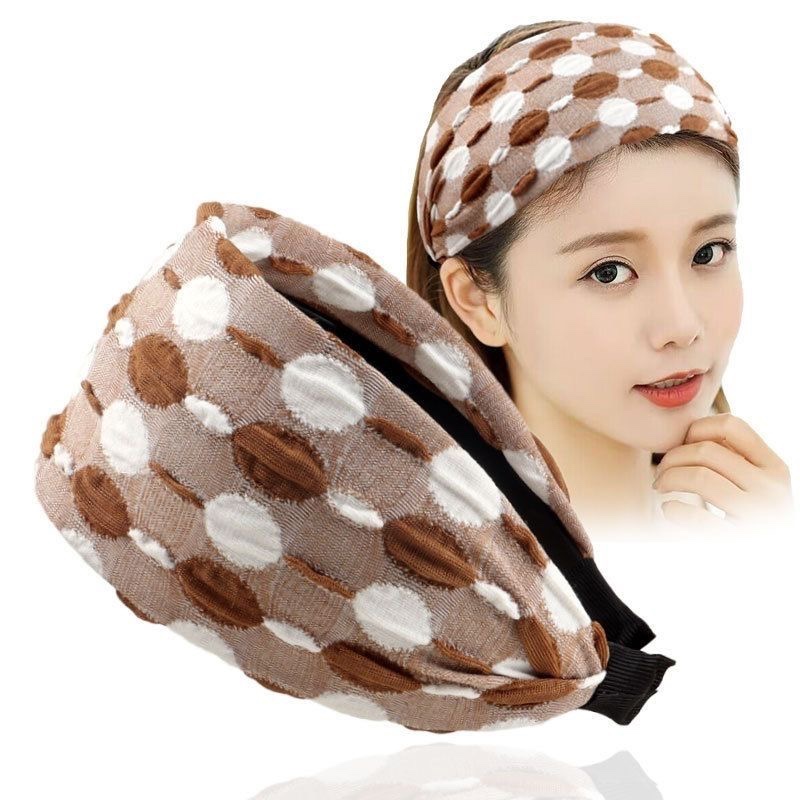 秋冬宽边蕾丝发箍女简约带齿防滑头箍压发洗脸发卡遮白发神器头饰