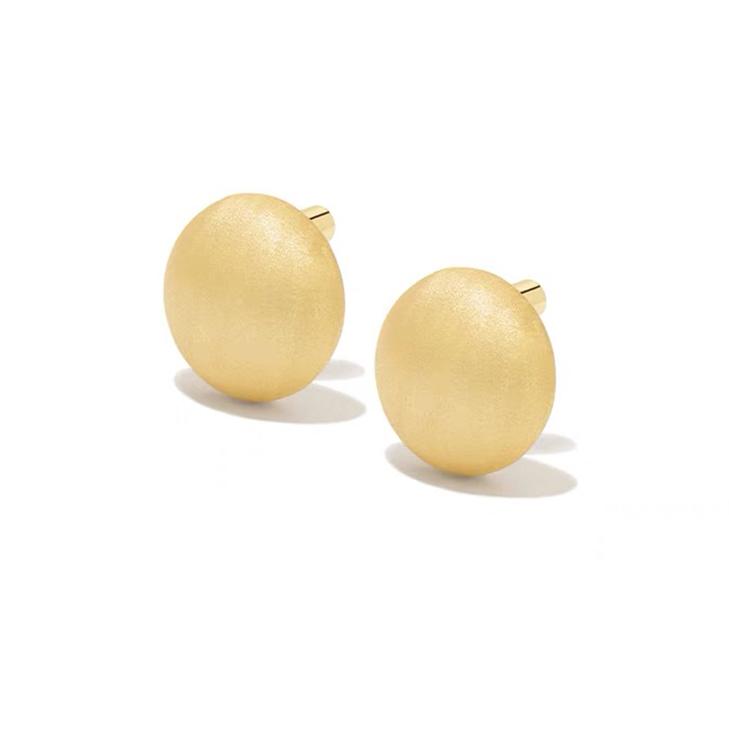 手工拉丝金色圆球耳环女小众设计高级感轻奢气质百搭S925银针耳钉,饰品/流行首饰/时尚饰品新,耳钉,淘宝优惠券,粉丝福利购,淘宝优惠卷