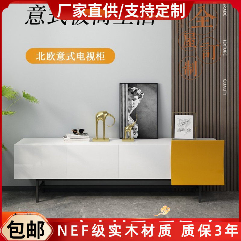 新品意式钢琴烤漆电视柜现代简约客厅视听柜 地柜创意个性电视柜