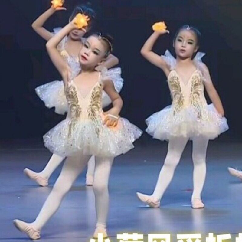 儿童小星星演出服我们都是小星星幼儿舞蹈服女童芭蕾舞裙小天鹅裙