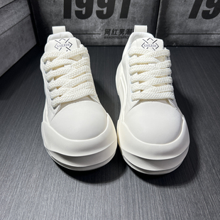 厚底皮面小白鞋 男款 百搭时尚 男鞋 男潮鞋 秋季 运动休闲板鞋 2025新款