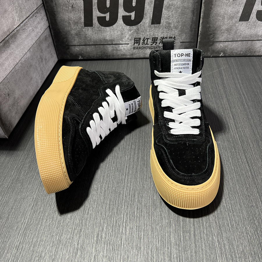 男鞋2025春季新款高帮男士马丁靴