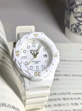 卡西欧 YOUTH系列树脂表带潜水风运动石英女表白色LRW200H-7E2 4B