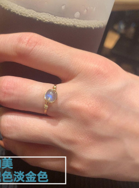 女注金原创恋人石水晶戒指不褪色