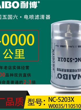 W0035-B小油专用电喷长效柴油精滤NC-5203X江淮帅骏铃1105100D825