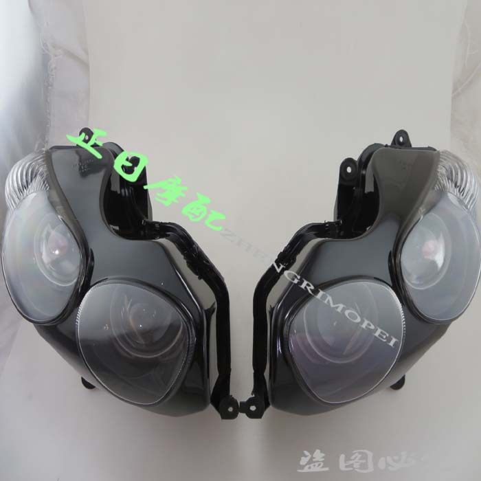 适用于川崎ZX-14R ZZR1400 06-11年六眼魔神前大灯车头灯大灯总成