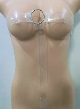 塑料内衣女士大码隐形透视弹力透明肩带性感紧身丁字款勒裆连体衣