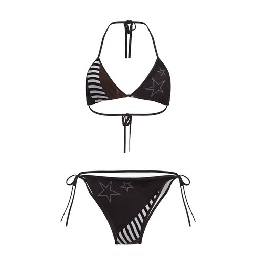 2025新款欧美泳衣三点式性感