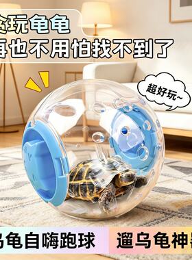巴西龟外带笼互动滚球玩具