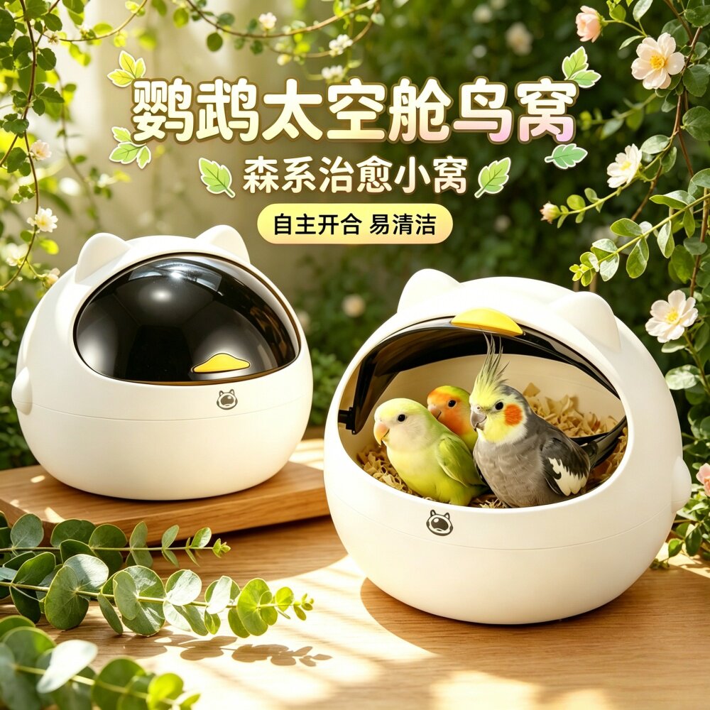 鸟窝鹦鹉窝冬季用舒适拍照神器可保暖抗风新款窝实开合四季通透
