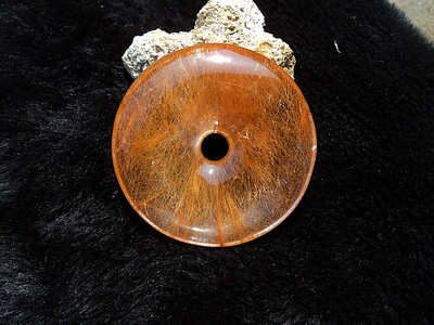 天然天然水晶平安扣吊坠