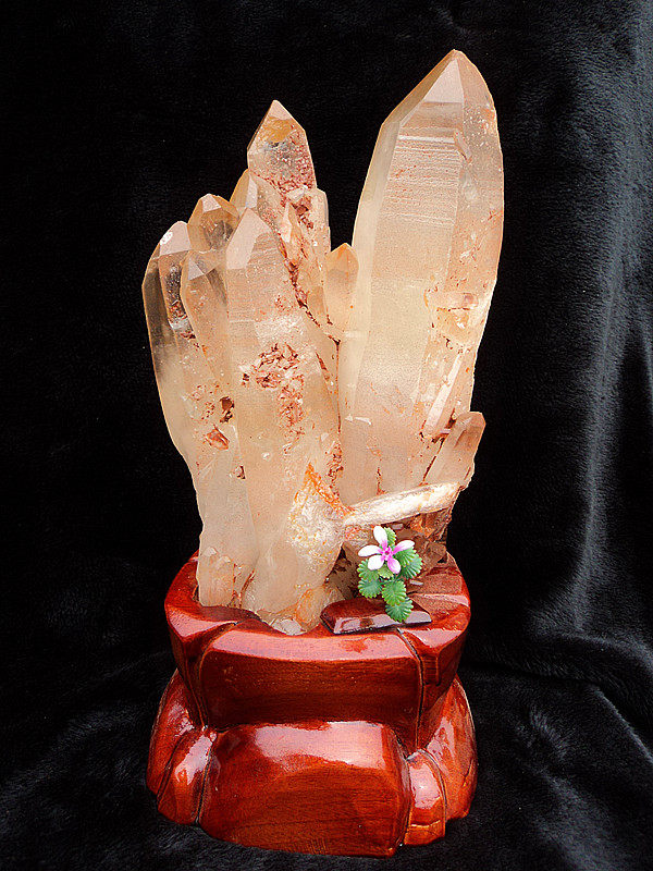 中国水晶矿石天然白水晶簇 白水晶柱（原石）360*170MM6.7kg