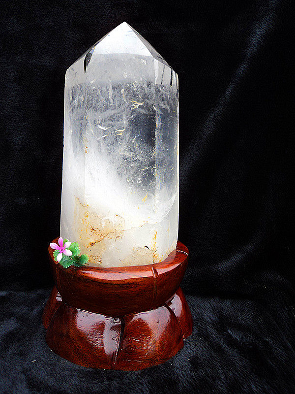 中国水晶矿石天然白水晶柱 摆件 高350.&times;140*100mm7.5kg