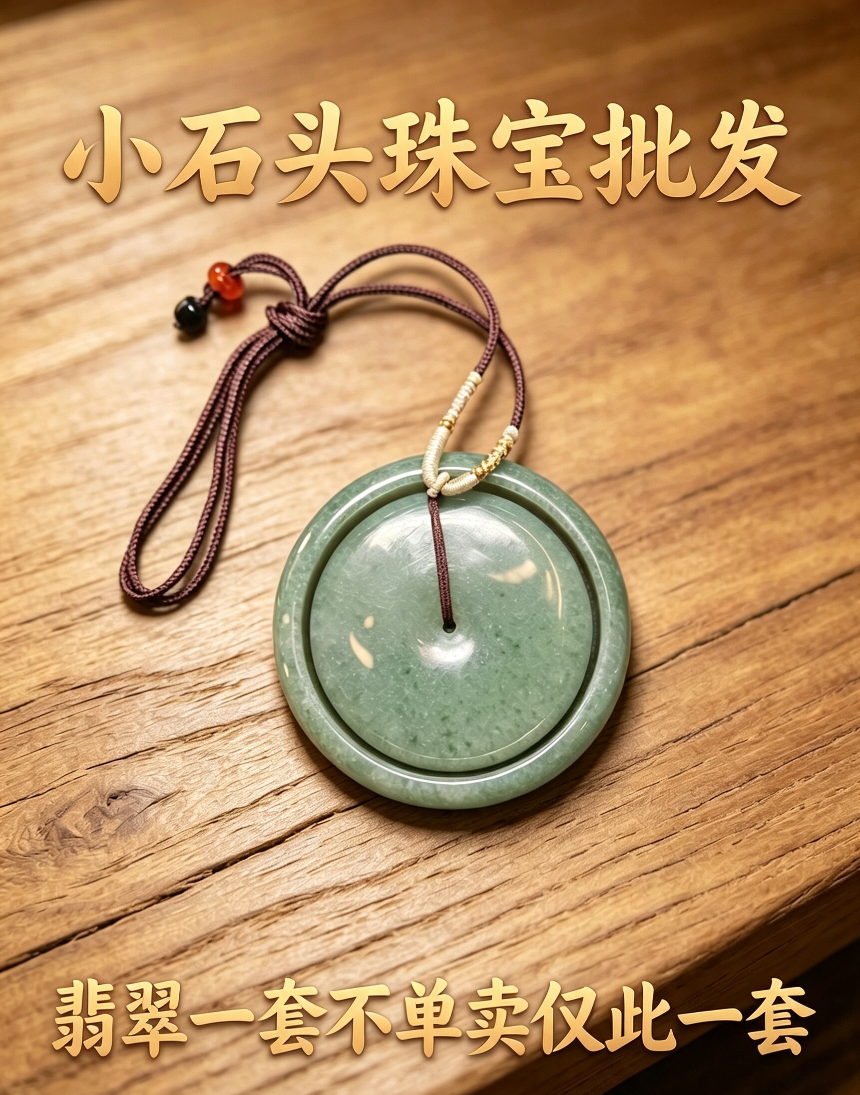 豆种翡翠手镯女豆绿色玉镯子生日首饰展示架